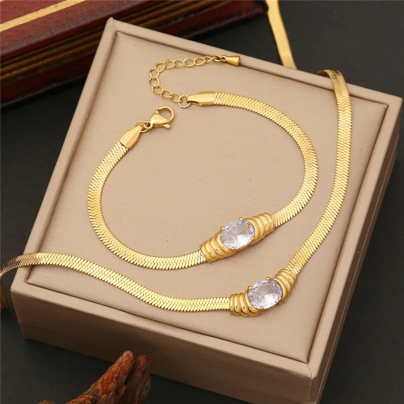 Luxury Retro Style Necklace Bracelet