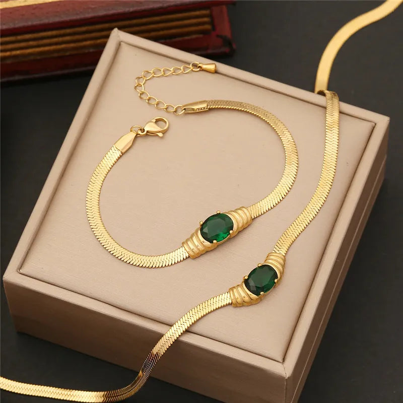 Luxury Retro Style Necklace Bracelet