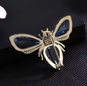 Bee Brooch Crystal