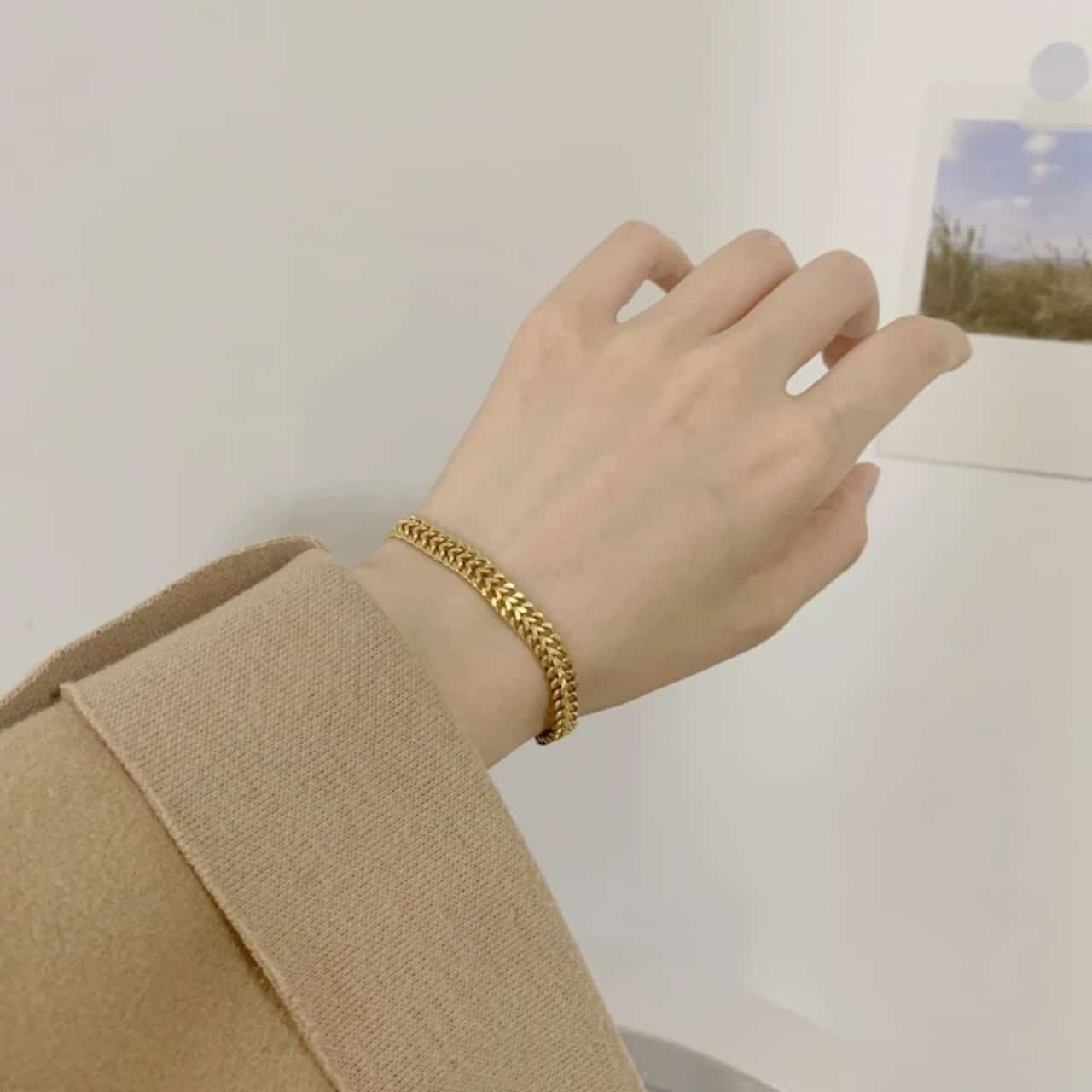 Thick Twist Chain Bracelet