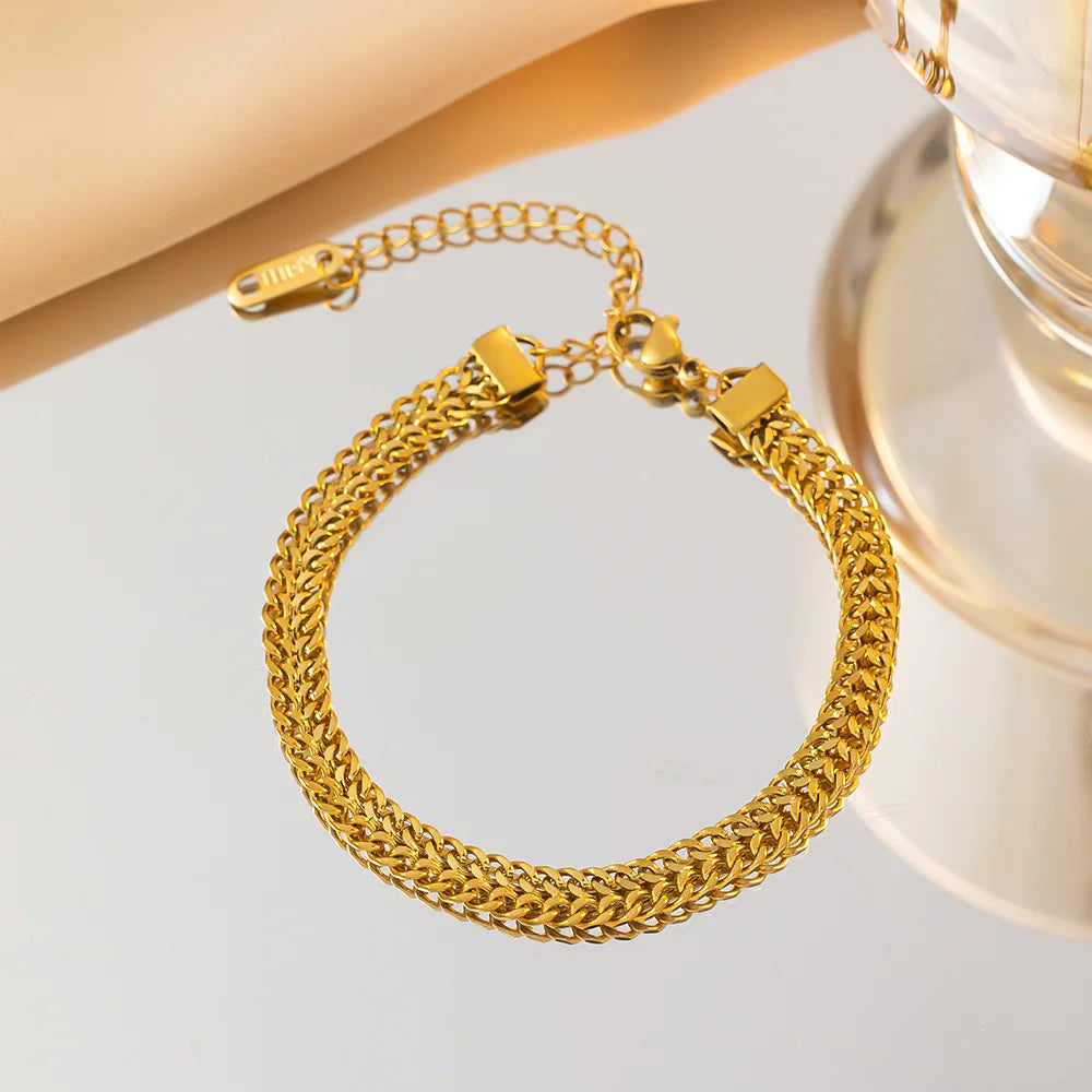 Thick Twist Chain Bracelet